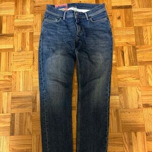 ACNE STUDIOS Bla Konst Climb Mid Blue Stretch Jeans Women Size W29 L30